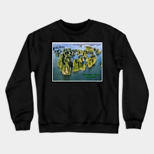 Halong Bay Vietnam Travel and Tourism Advertising Print Crewneck Sweatshirt